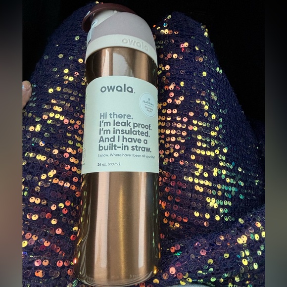 Owala x Hearth & Hand copper bells freesip water bottle 24oz - Picture 1 of 7